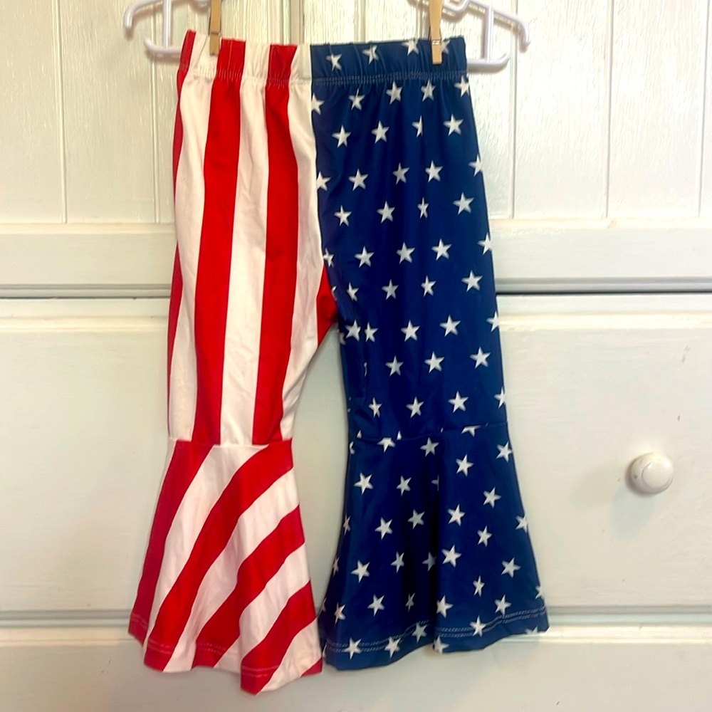 Toddler girl Patriotic pants